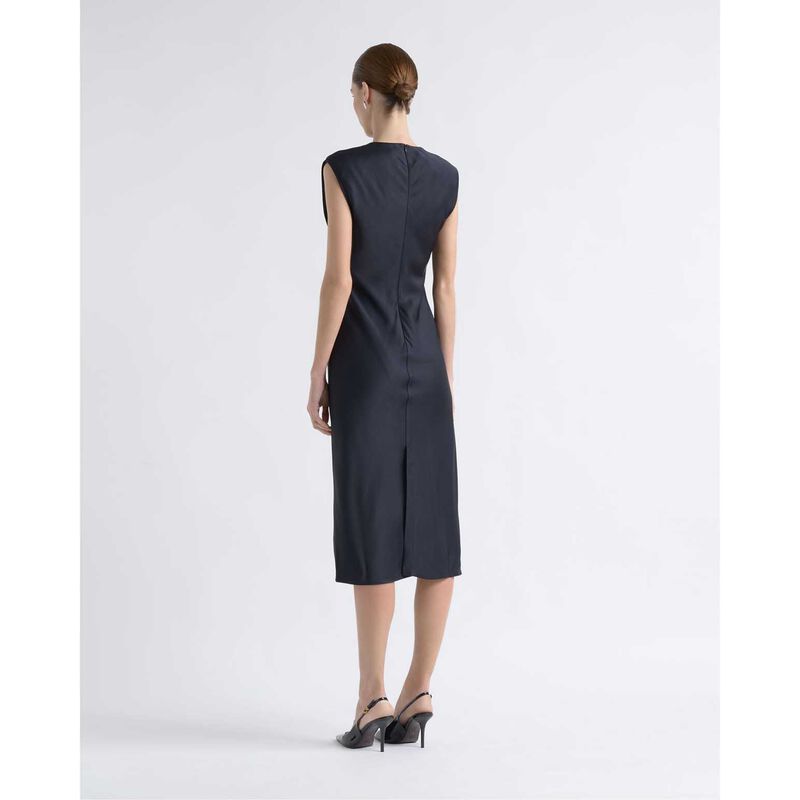 Cue Satin Bias Midi Dress image number 1